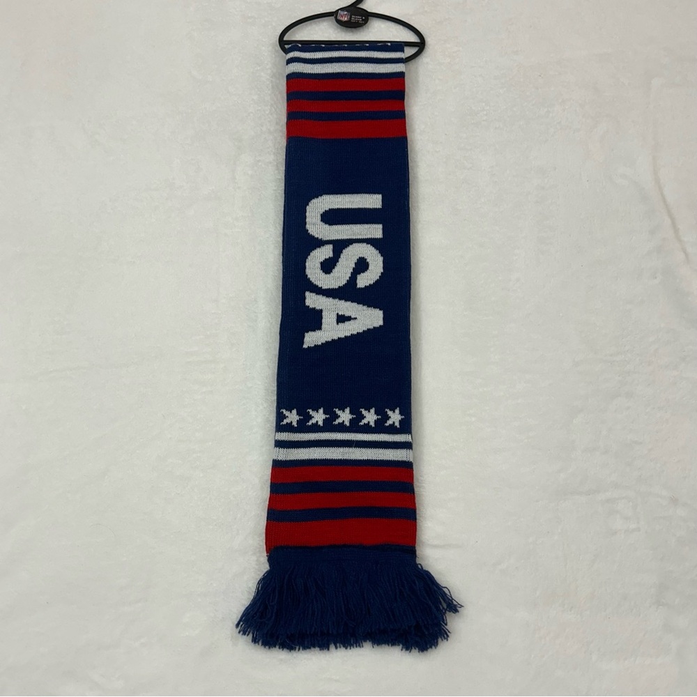 USA America Soccer Logo Eclipse Blue Winter Country Acrylic Scarf Scarve Unisex